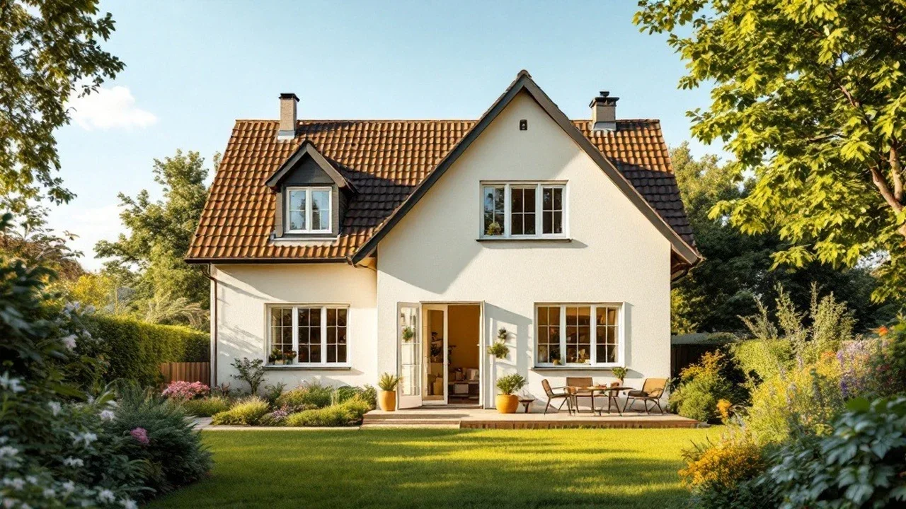 Geerbtes Haus mit Garten, bereit für den Verkauf